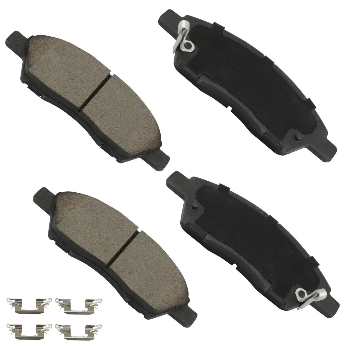 Set of 4 Front Ceramic Brake Pads for Nissan Versa (2012–2019)