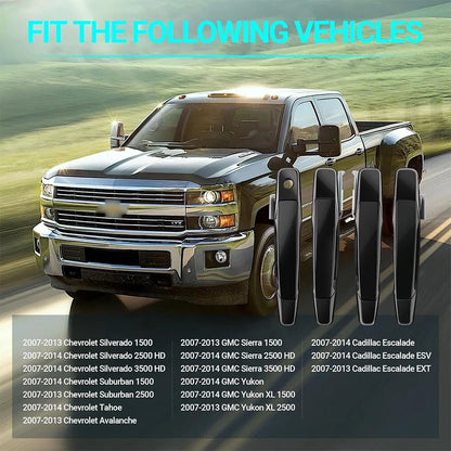 Chrome Door Handle Set for 2007-2014 Chevy Silverado GMC Sierra