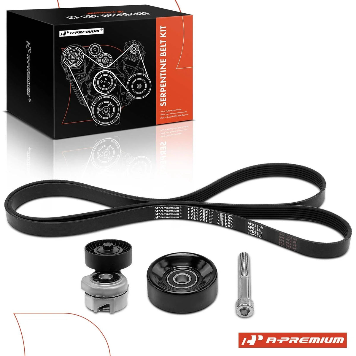 3X Serpentine Belt Drive Component Kit for Ford Taurus (1998–2000)