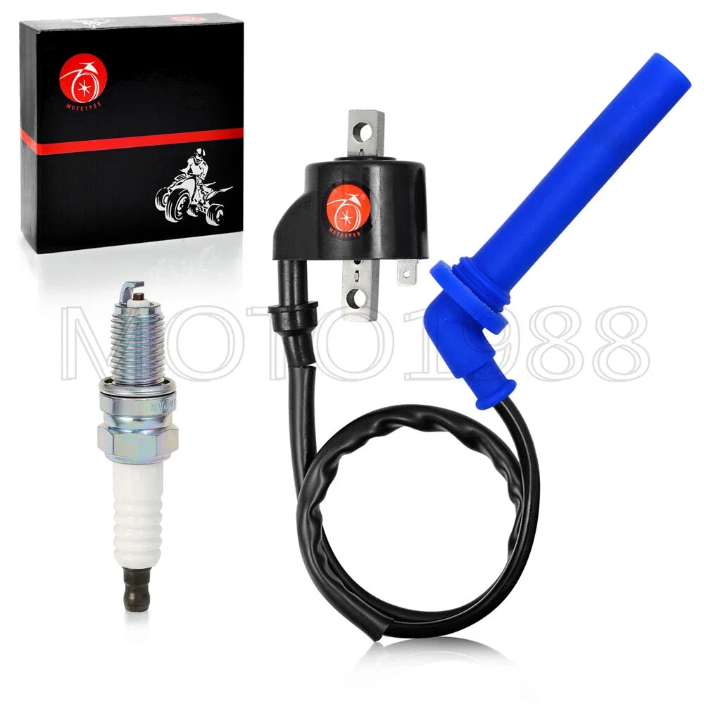 Ignition Coil and Spark Plug for Polaris ATV Predator 500 2003-2007