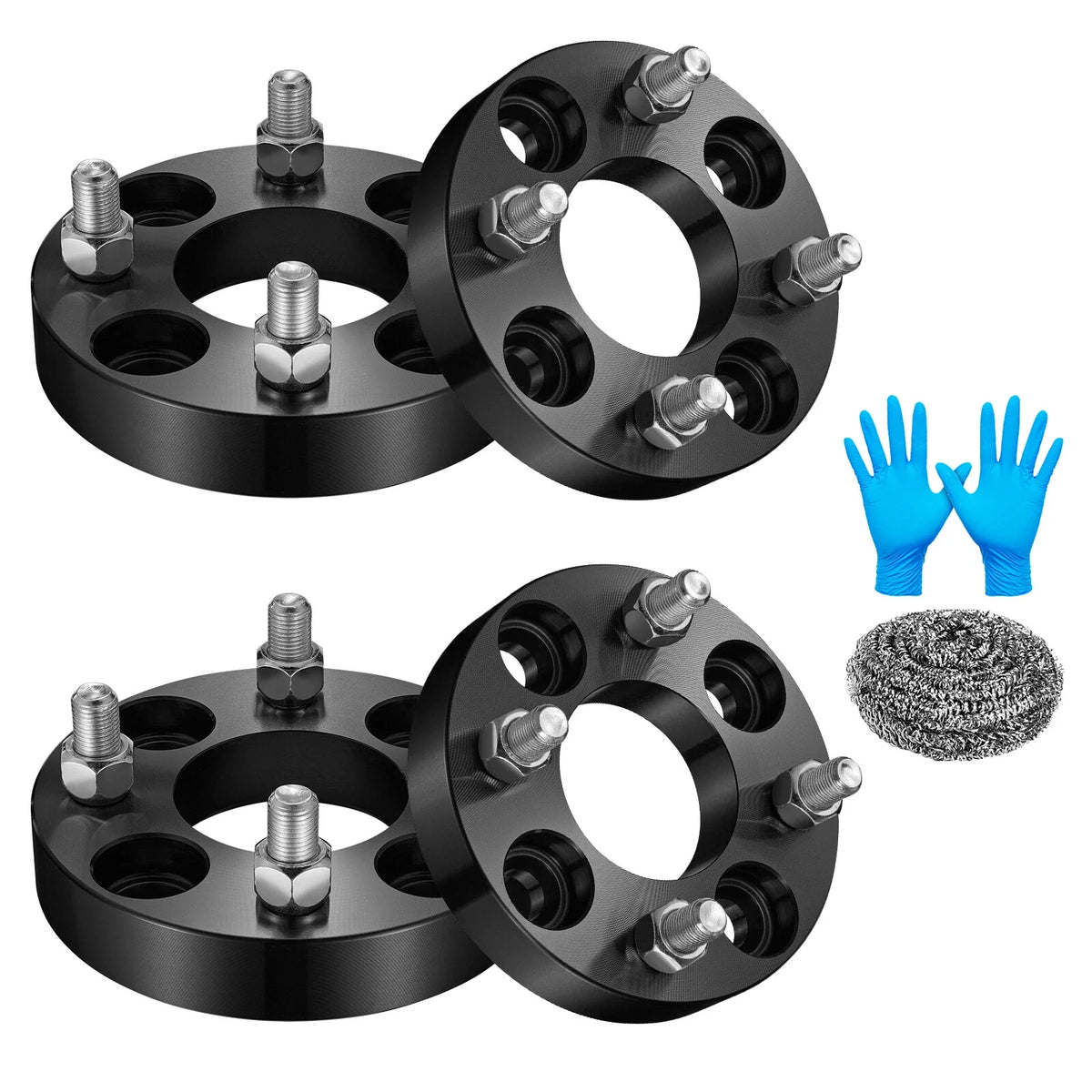 Set of 4 Wheel Spacers for EZ GO Golf Carts (1" 4x4 101.6)