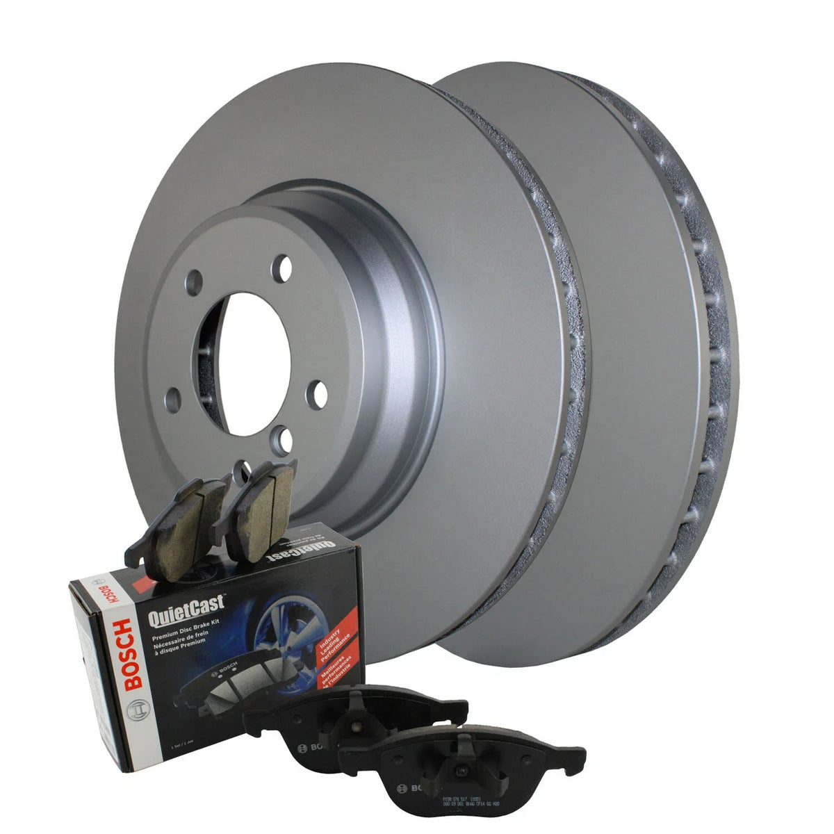 348mm Coated Rotors & Front Brake Pads for BMW E84 E90 E92 E93 (2007–2013)