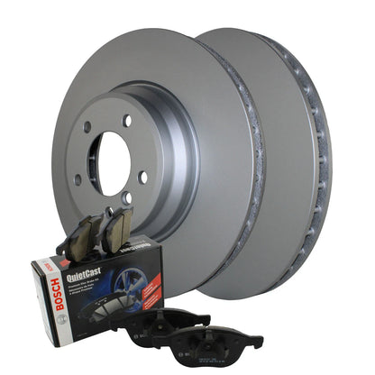 348mm Coated Rotors & Front Brake Pads for BMW E84 E90 E92 E93 (2007–2013)