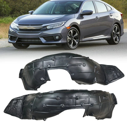 Set of Inner Fender Liners for 2016-2018 Honda Civic