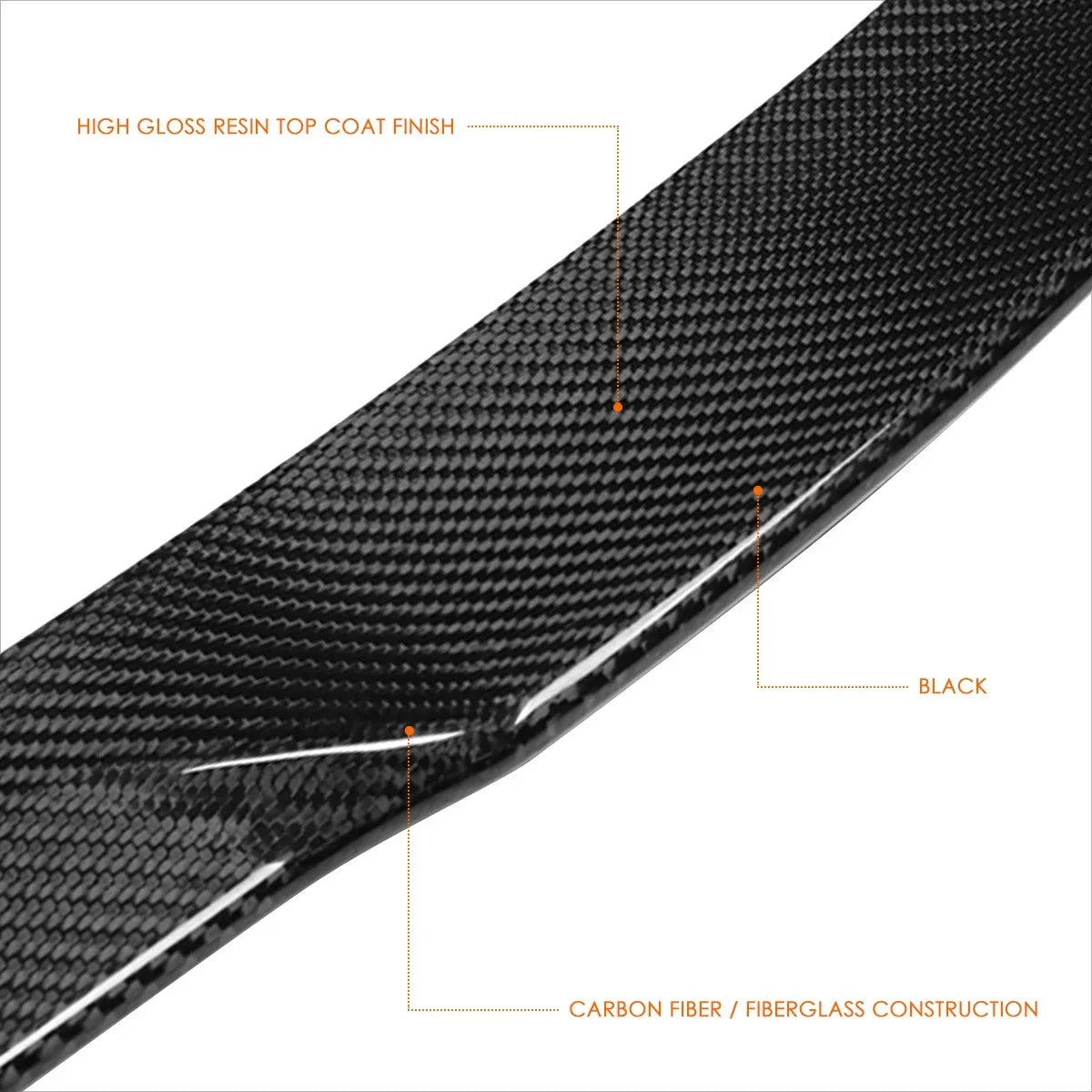 Duck Bill Trunk Spoiler V-Style in Carbon Fiber for BMW 3-Series 2006-2012