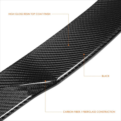 Duck Bill Trunk Spoiler V-Style in Carbon Fiber for BMW 3-Series 2006-2012