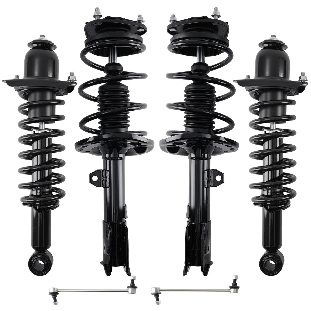 Set of 6 Complete Struts & Sway Bar Links for 2014–2019 Toyota Corolla