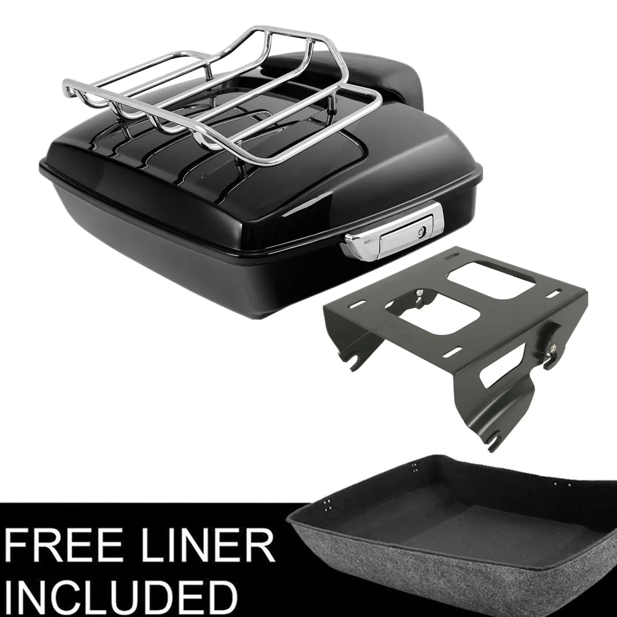 Trunk Backrest Black Chopped for Harley Road Glide 2014-On