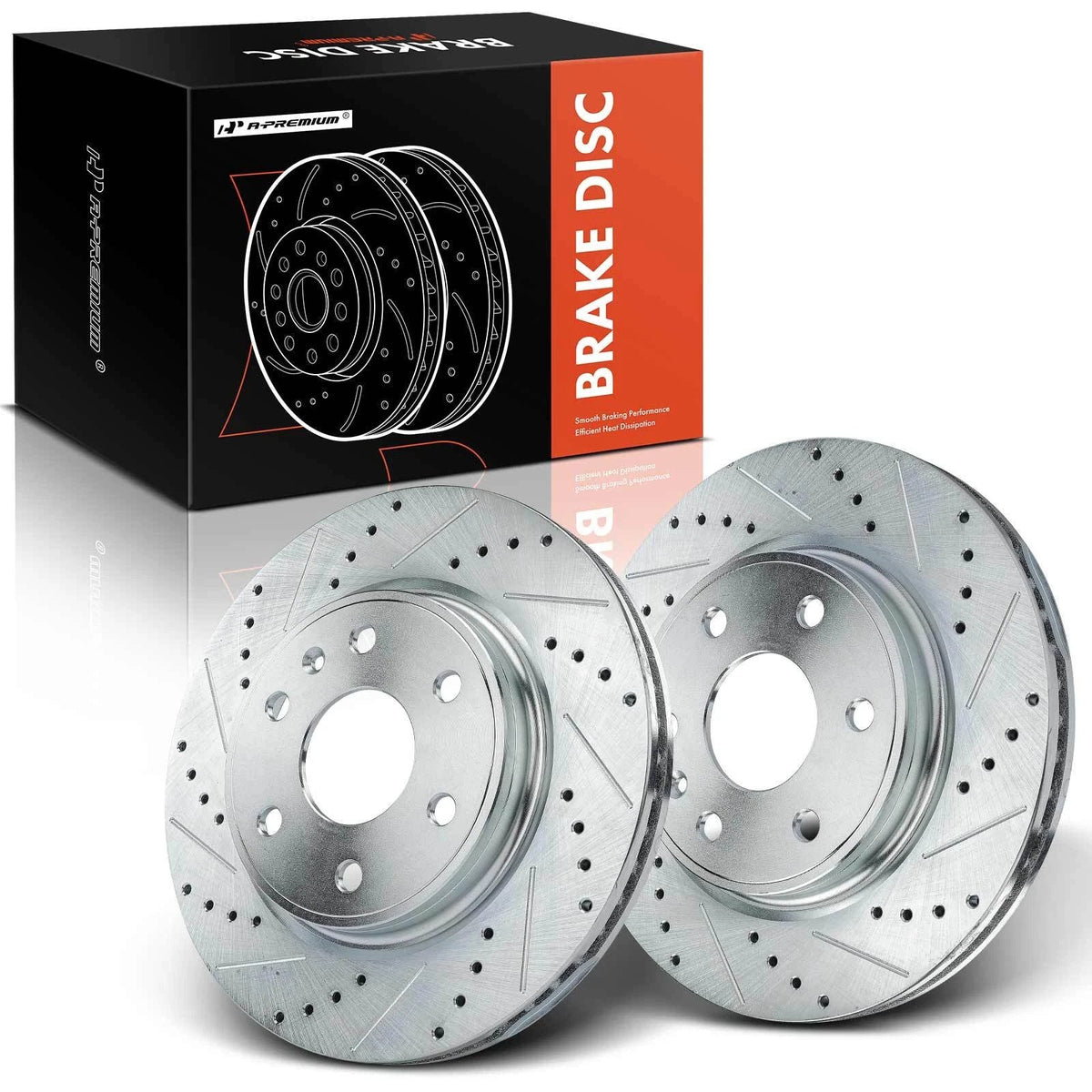 Front Side Drilled Rotors for Chevy Traverse GMC Acadia Buick Enclave (2009–2023)