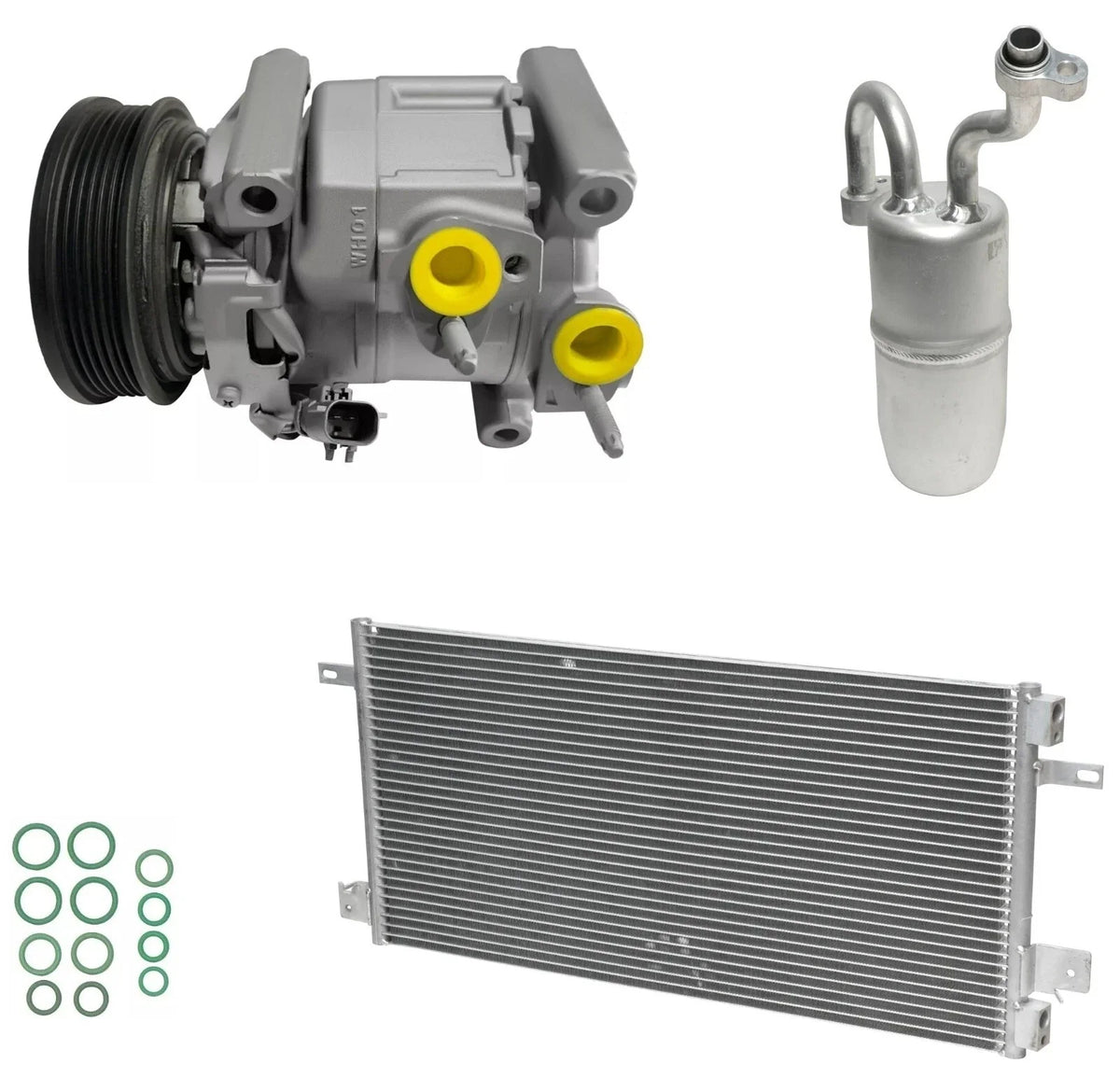 AC Compressor Kit with Condenser for Chrysler 200 3.6L V6 (2011–2014)