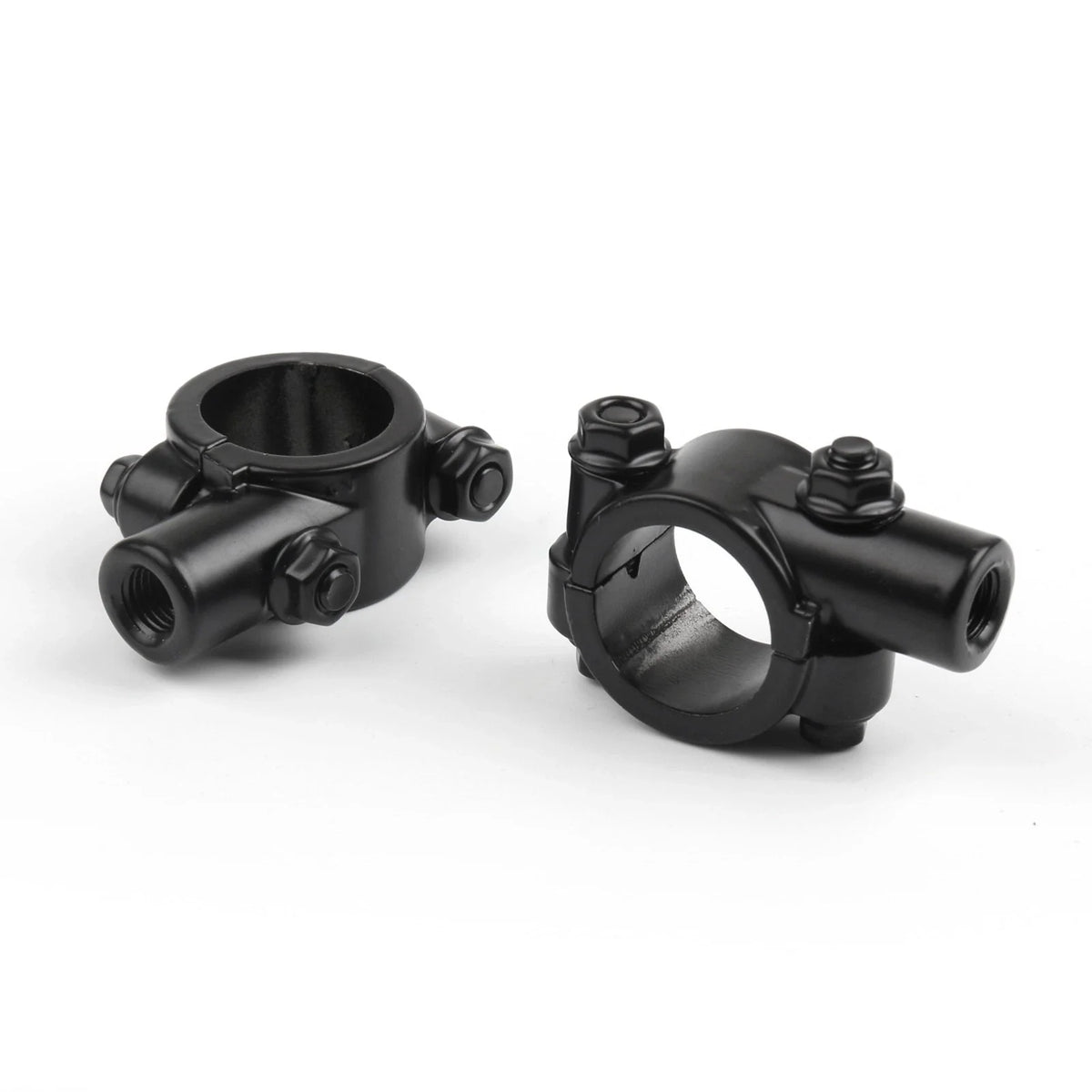 1" Handlebar Mirror Mount Clamp Adaptor for Motorcycle (10MM Thread)