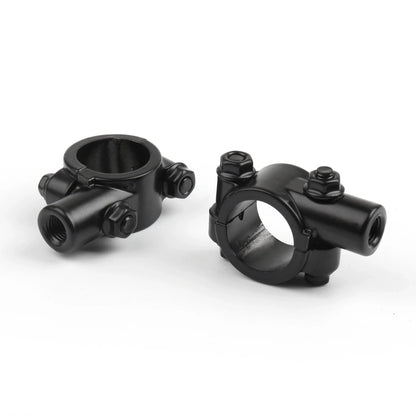 1" Handlebar Mirror Mount Clamp Adaptor for Motorcycle (10MM Thread)