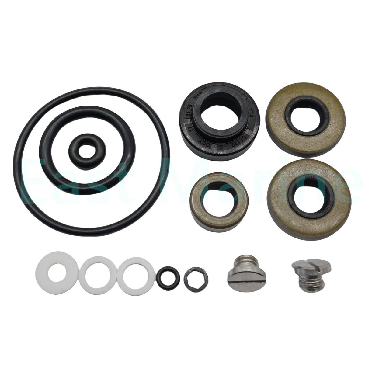 Seal Kit for Lower Gearcase with Drain Screws - Johnson Evinrude 9.9 15 HP
