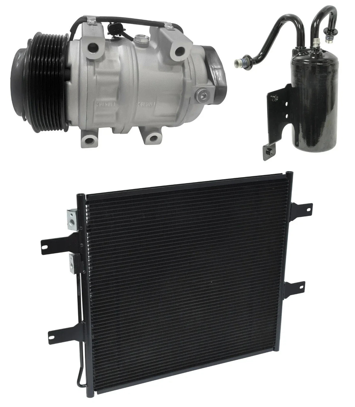 AC Compressor Kit With Condenser for Dodge Ram 2500 5.9L (2006–2008)