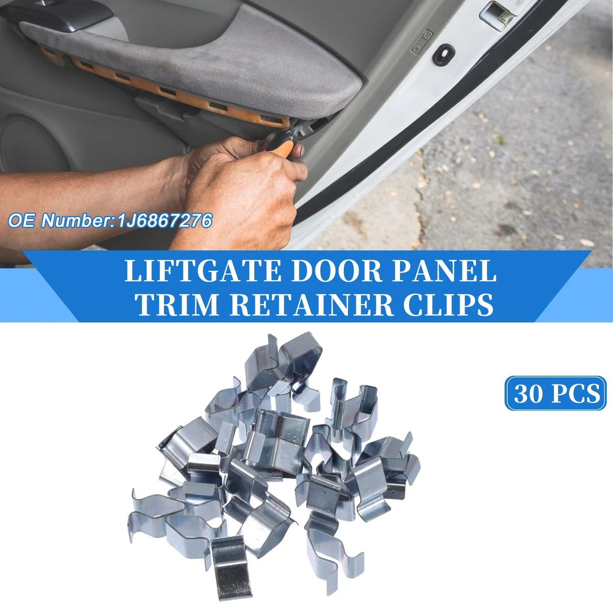 30 Pcs Liftgate Door Panel Trim Retainer Clip for Volkswagen R32 (2008)