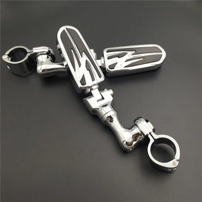 1-1/2" Adjustable Chrome FootPeg for Suzuki and Triumph Rocket