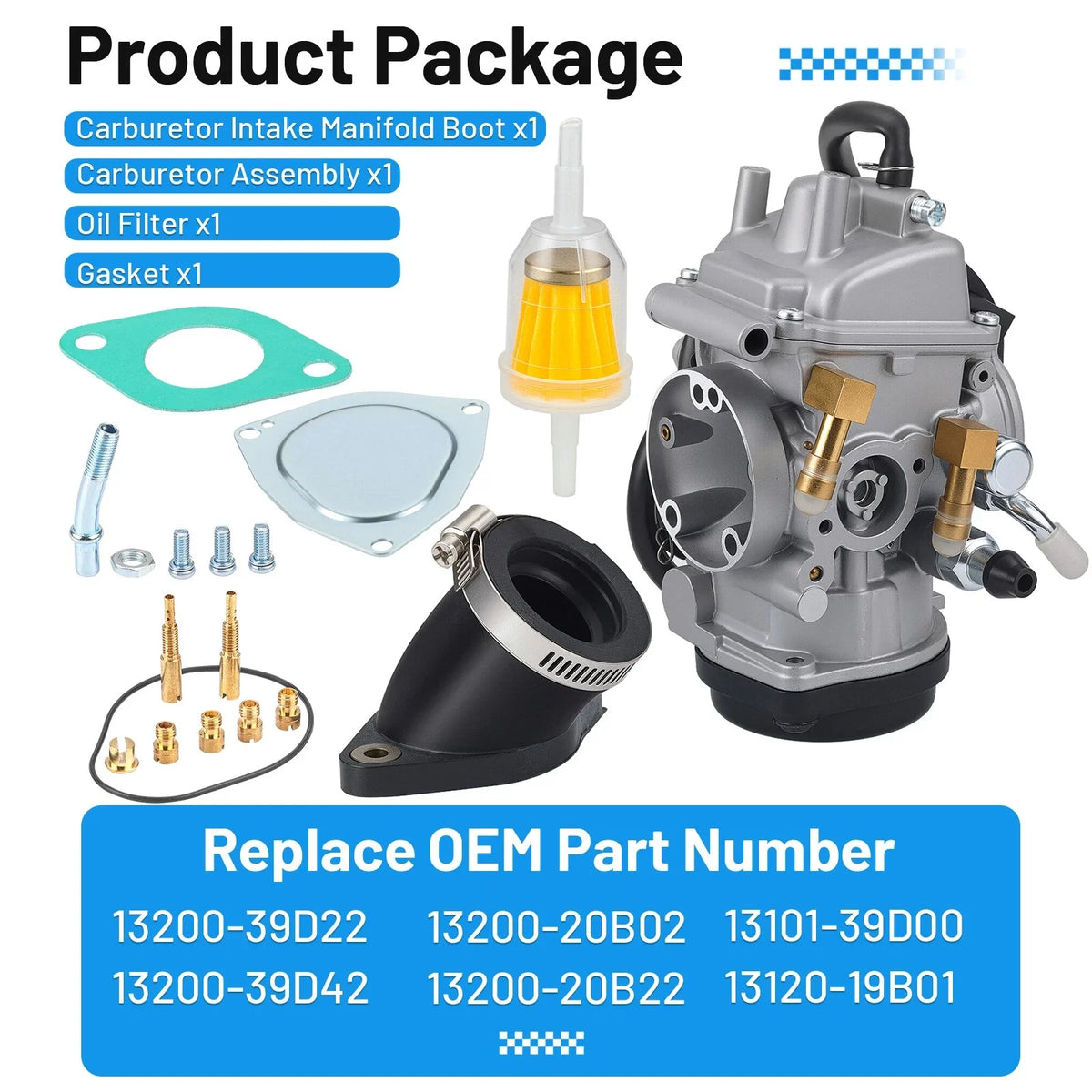 Boot for Carburetor & Intake Manifold - Suzuki KingQuad 300 4x4 1999-2002