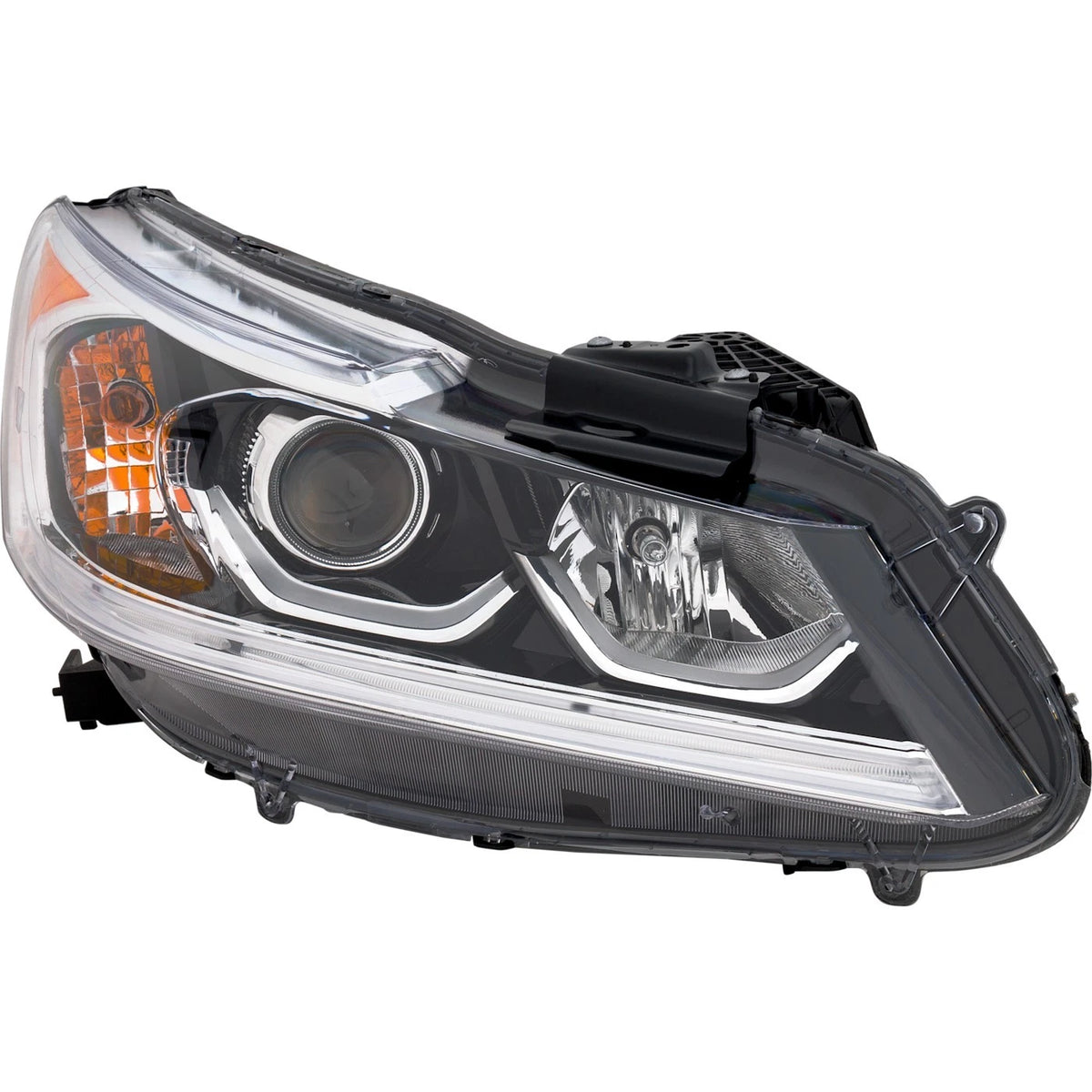 Passenger Side Headlight for Honda Accord (2016–2017) Halogen w/ Bulb