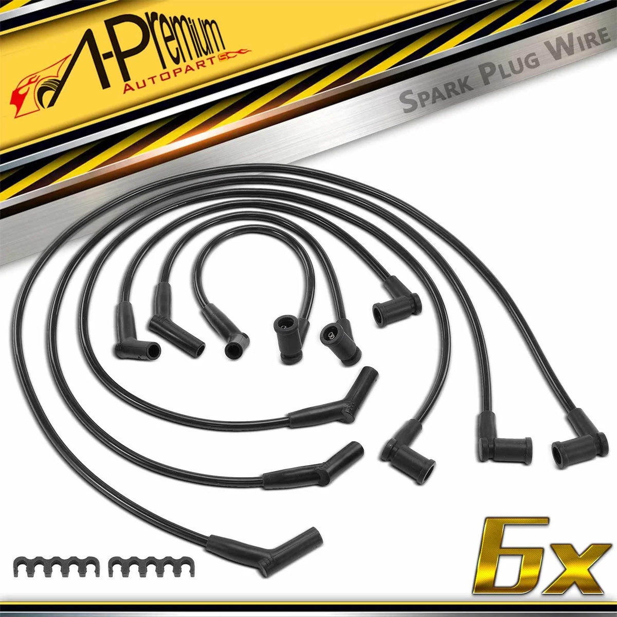 6x Spark Plug Wire Set for Ford F-150 (2005–2008)