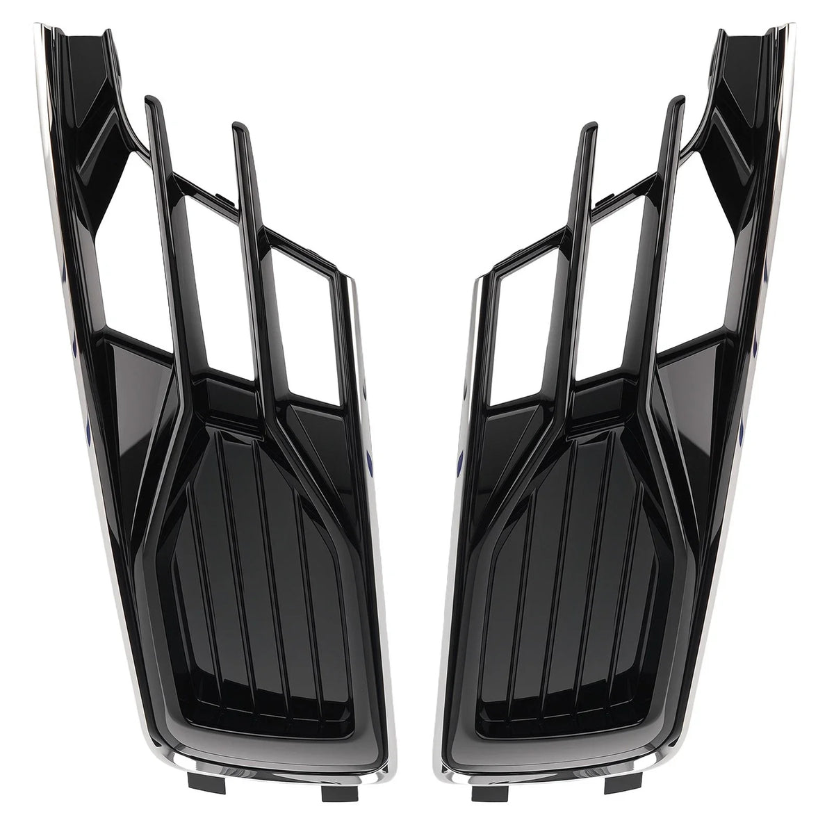 Pair of Front Fog Light Grilles for Audi A6 C7 2014-2018