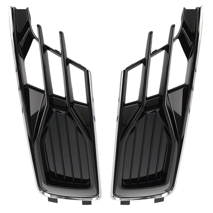 Pair of Front Fog Light Grilles for Audi A6 C7 2014-2018
