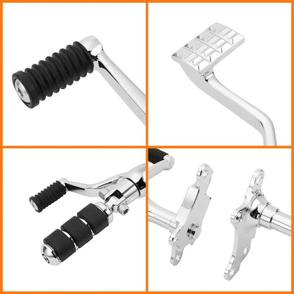 Chrome Pegs and Linkages for Forward Controls on Sportster 883 1200