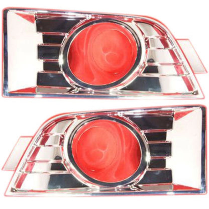 Fog Light Trim Set for Ford Edge (2007–2010) Left & Right w/ Fog Light Hole