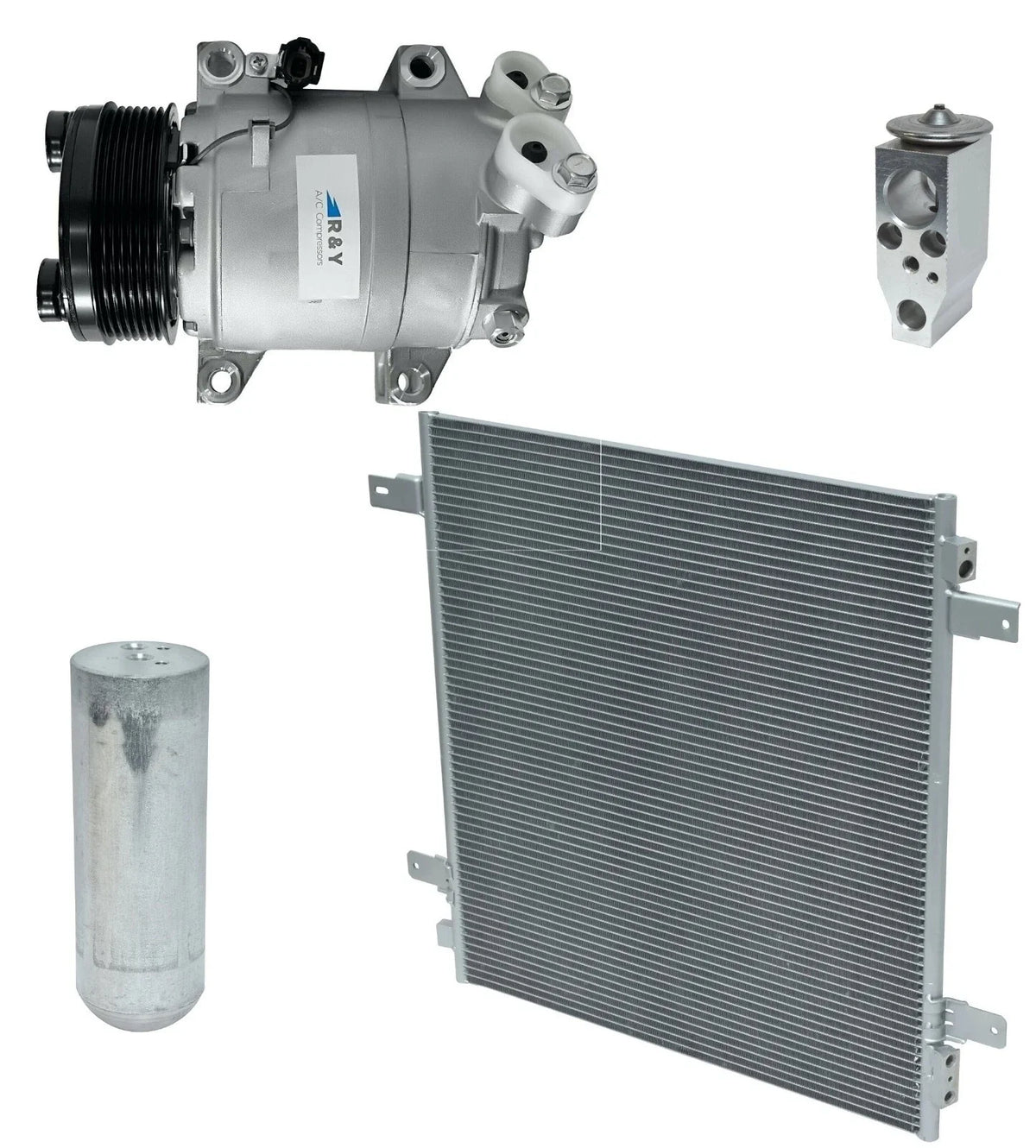 A/C Compressor Kit w Condenser for Nissan Armada 5.6L (2017–2020)
