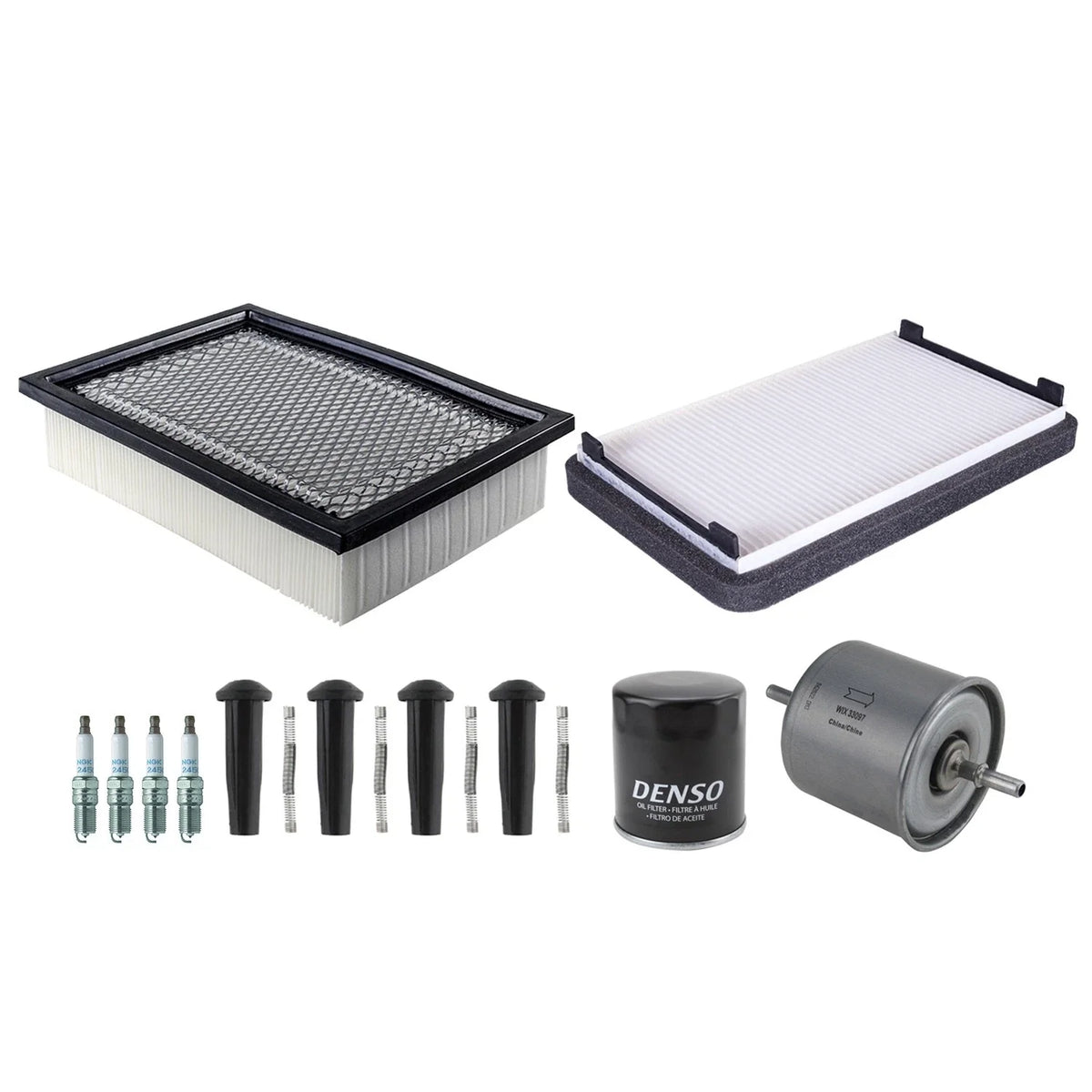 Tune Up Kit with 4 Spark Plugs & Boots for Ford Escape, Tribute (2001–2008)