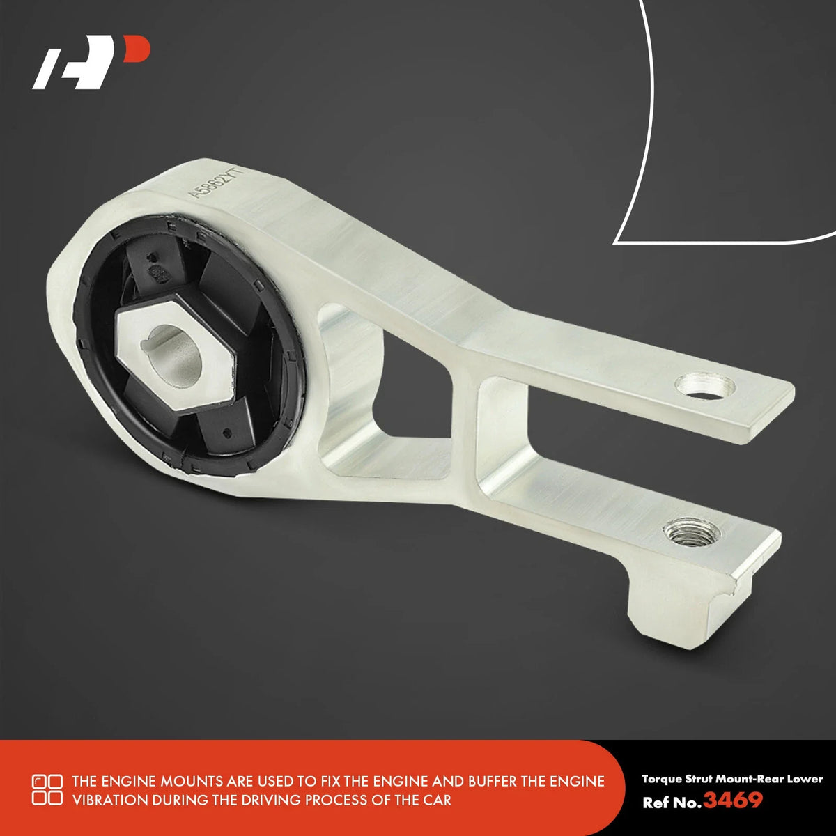 Set of 2 Engine Motor & Torque Strut Mounts for 2015-2017 Jeep Renegade