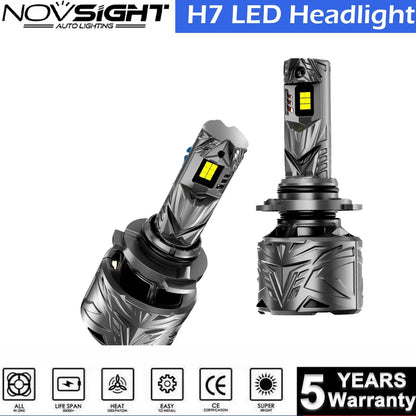 LED Headlight Bulbs H7 for High Low Beam - 2X (64000LM, 6500K)