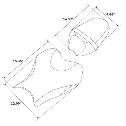Seats for Suzuki GSXR1000 (2009-2016) - Driver & Passenger