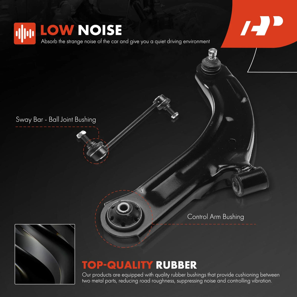 Front Lower Control Arm with Sway Bar & Ball Joint for Nissan Versa 07-12