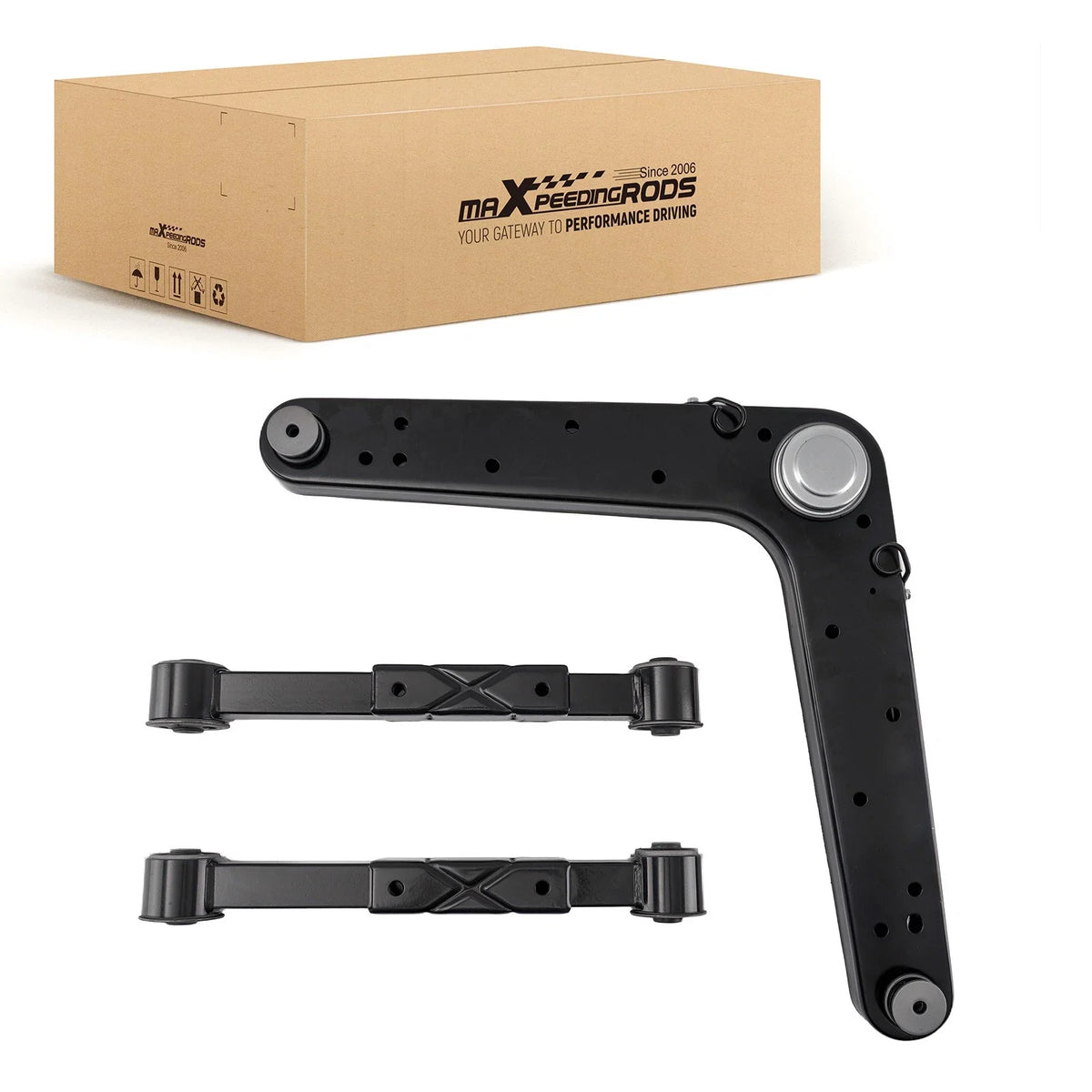 Set of 3 Rear Upper & Lower Control Arms for Jeep Liberty (2002–2007)