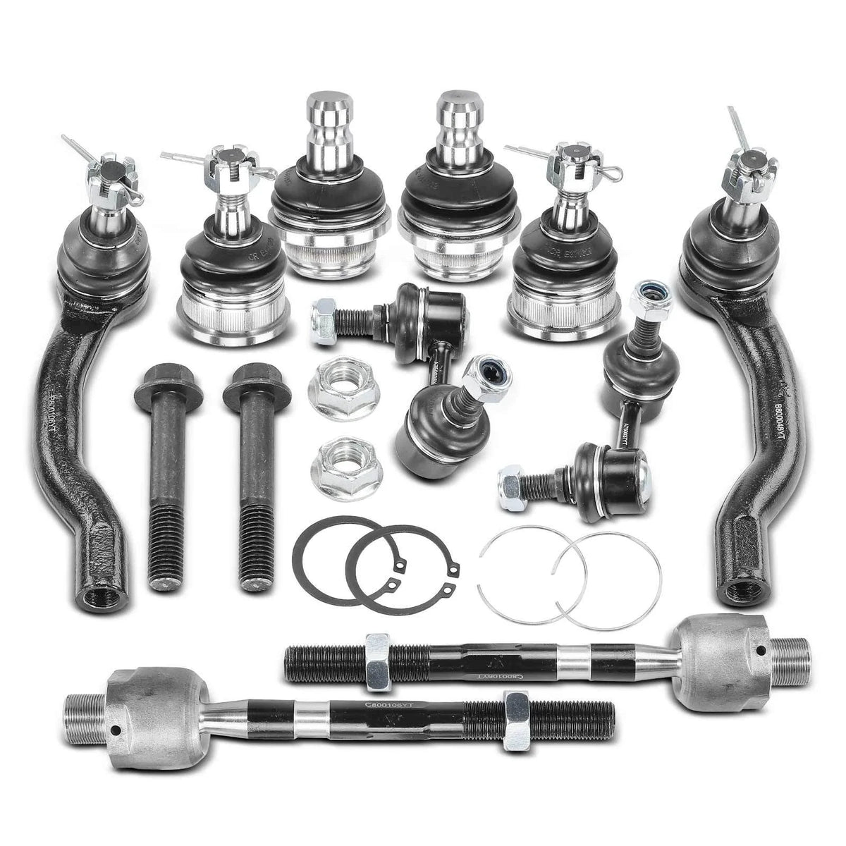 Front Ball Joints & Tie Rods - 10 Pack for Nissan Pathfinder 2005-2012