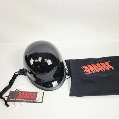 Gloss Black Half Helmet - DOT Certified for Motorcycle by BikerTrooper