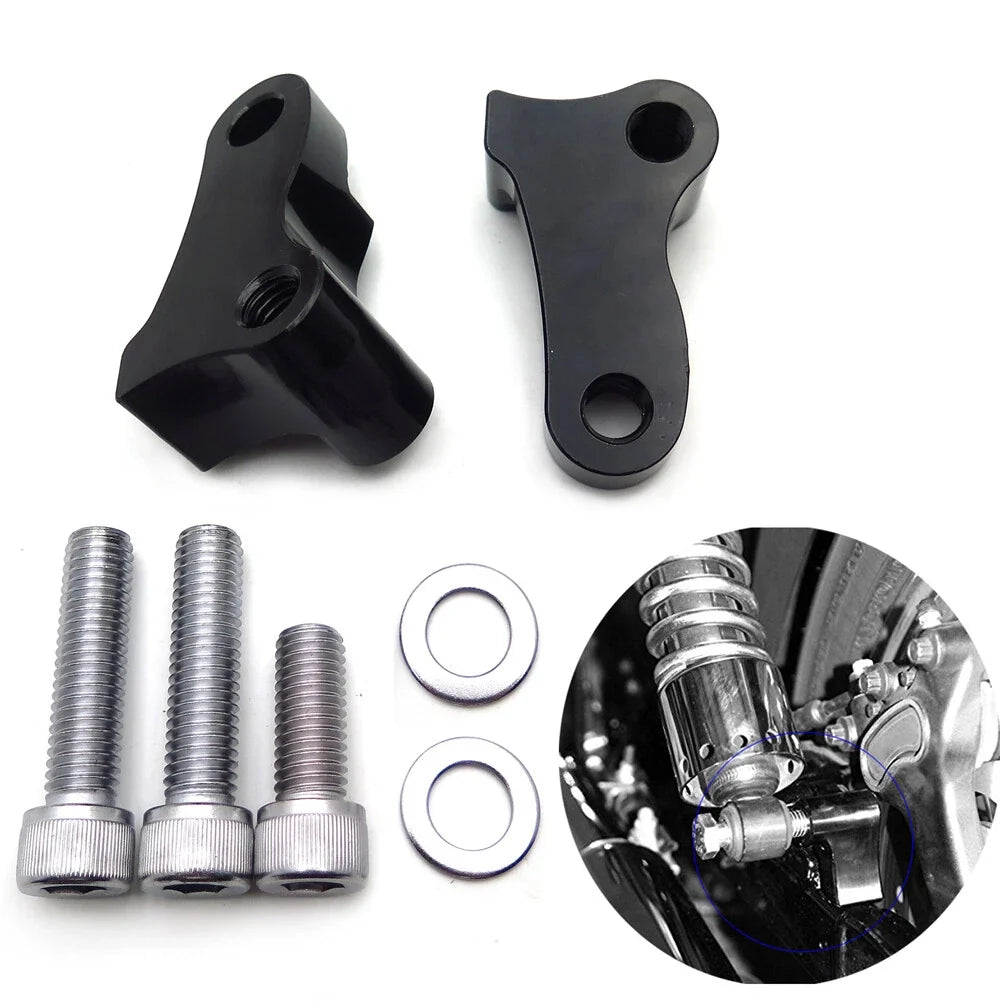 Lowering Kit 1.75" Black Aluminum for Harley Dyna Fat Bob FXDF 2008-2016