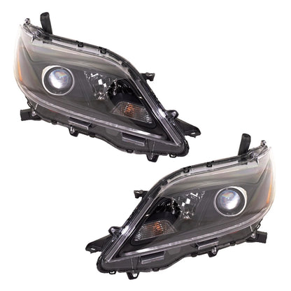 Headlight Set for Toyota Sienna (2020) Halogen Driver & Passenger Side