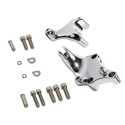 Chrome Rear Passenger Footpegs Peg Mount Kit for Harley Sportster (2014–2022)