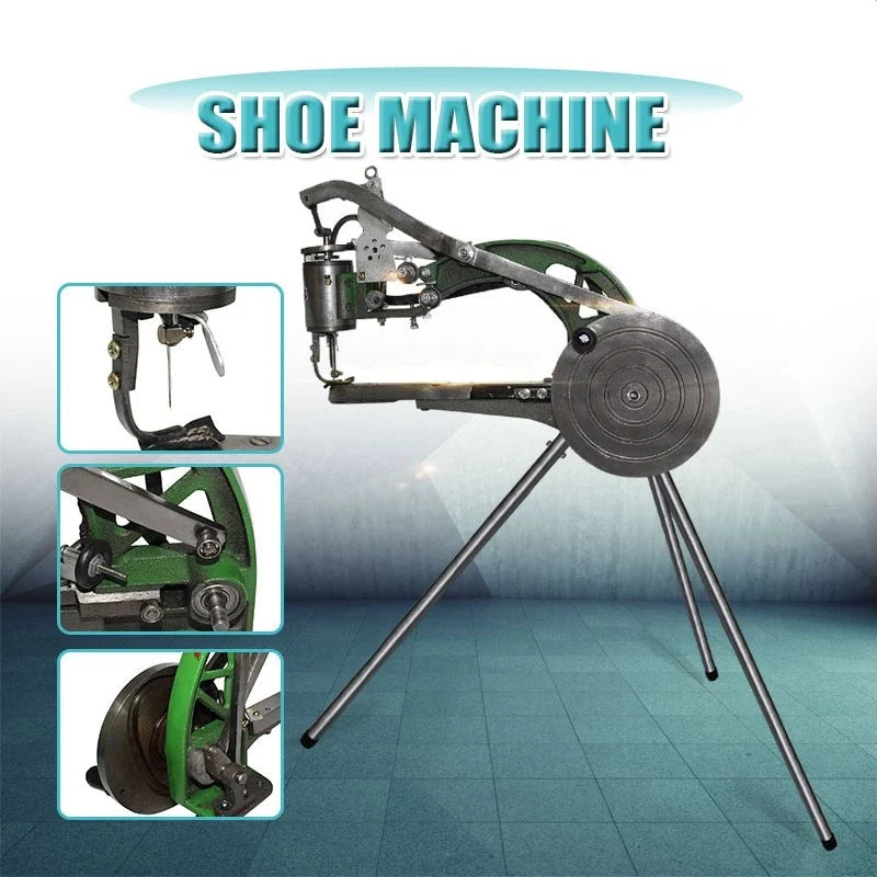 Leather Hand Cobbler Shoe Repair Machine with Dual Cotton Nylon Line
