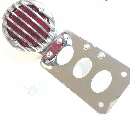 Chrome Tail Light License Plate Holder Bracket for Harley Softail