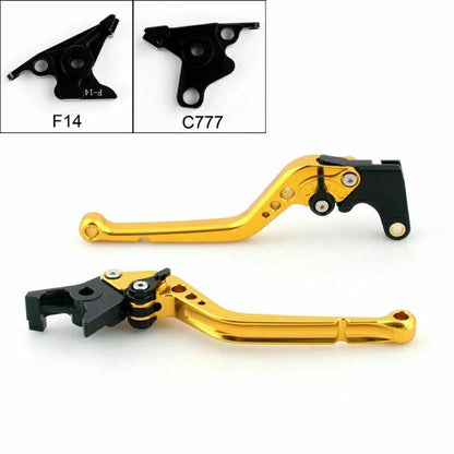 Long Brake Clutch Levers Gold T9 for Buell 1125R/1125CR & Yamaha FJR 1300 2003