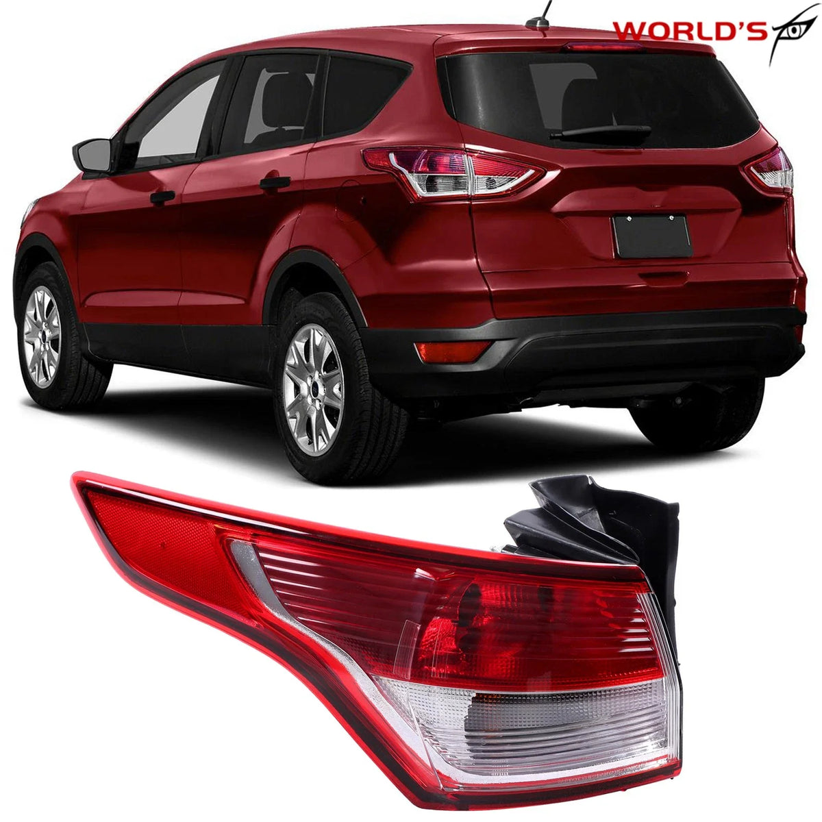 Halogen Tail Lights for Ford Escape (2013–2016) Outer Driver Left Side