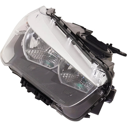 Passenger Side Headlight for BMW X1 (2016–2022) Halogen with Bulb