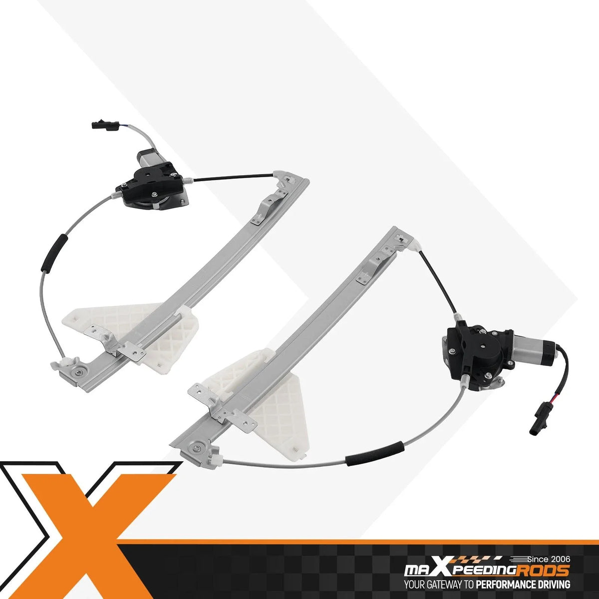 Set of 2 Power Window Regulators with Motor for Jeep Grand Cherokee (2001–2004)