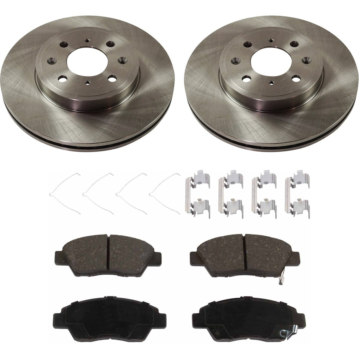 Front Brake Pads and Rotors Set for Honda Fit 2015-2020