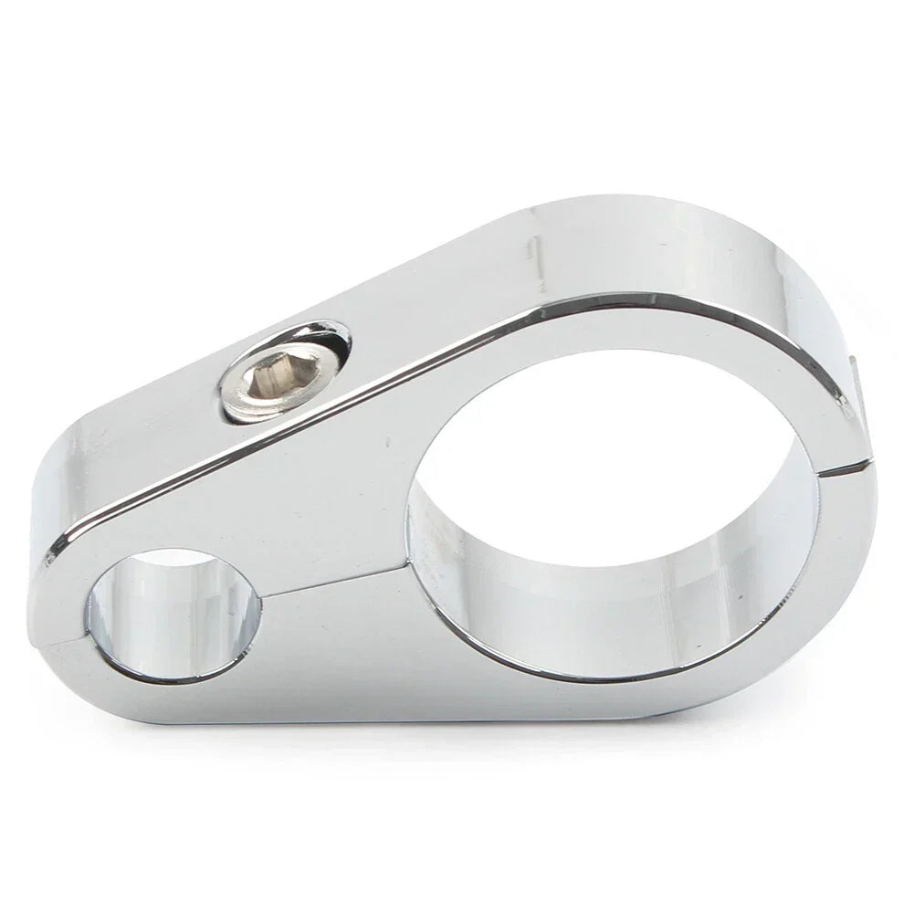 1'' Handlebar Black Brake Clutch Cable Wire Clamp Clip for Harley
