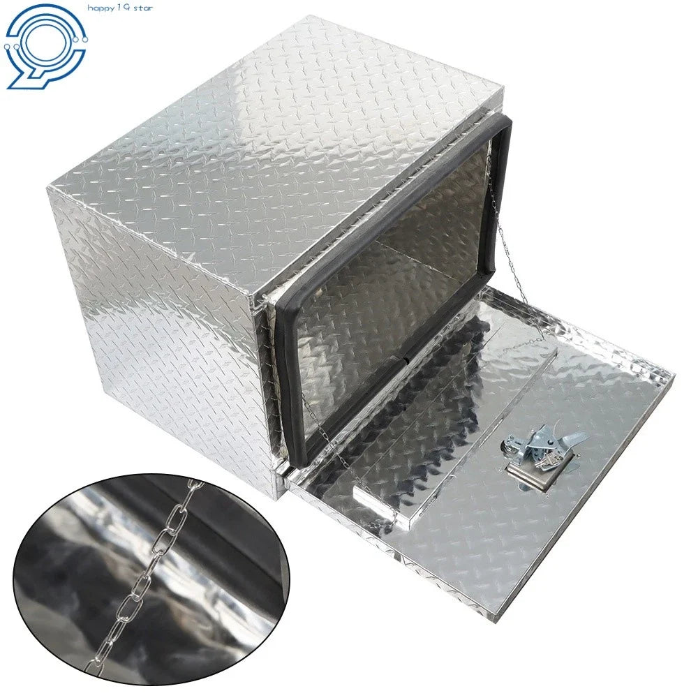 Aluminum Truck Bed Tool Box for Trailer Storage (24" x 17" x 18")