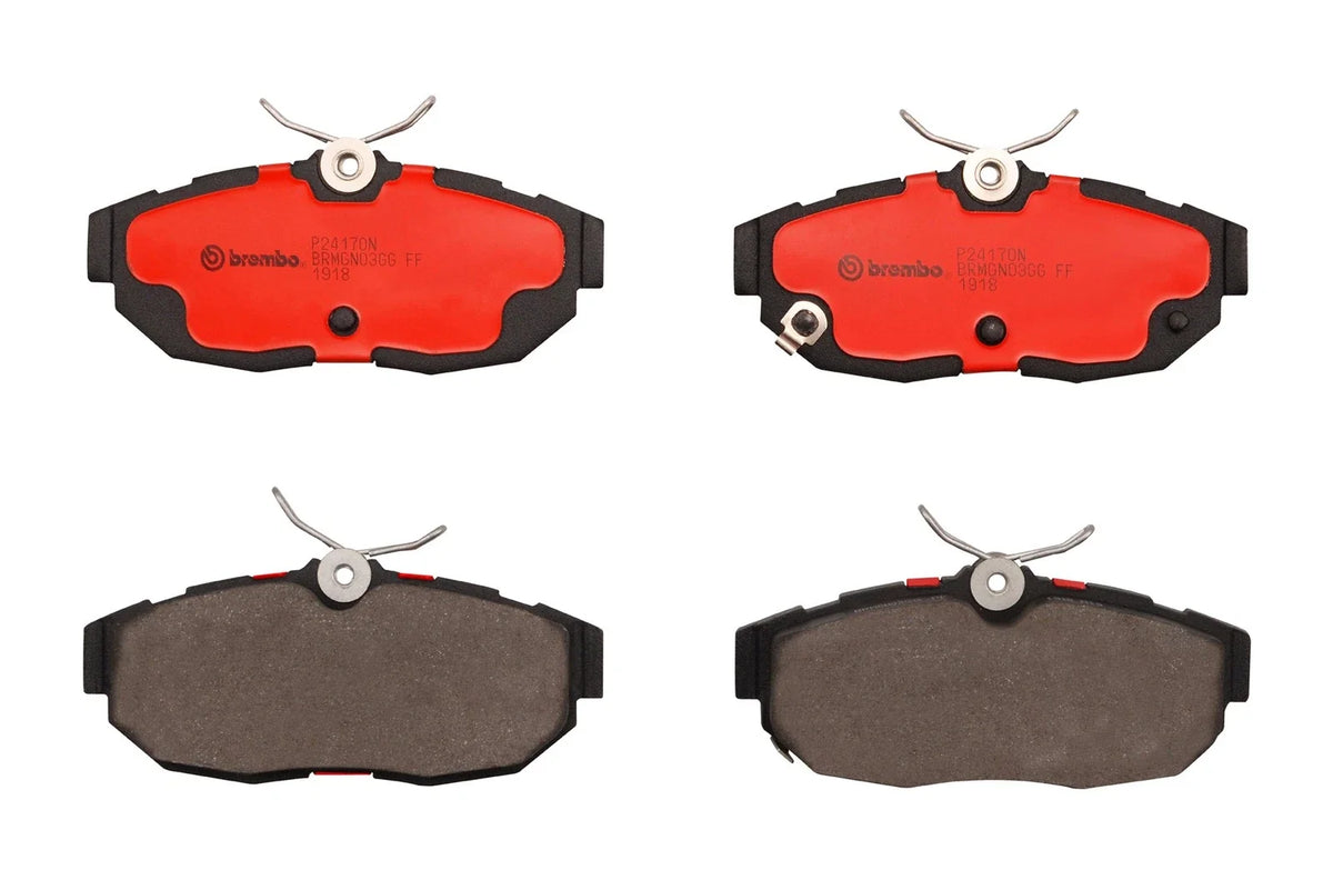 Set of 4 Rear Brake Pads for Ford Mustang GT Shelby GT500 Boss 302 (2010–2014)