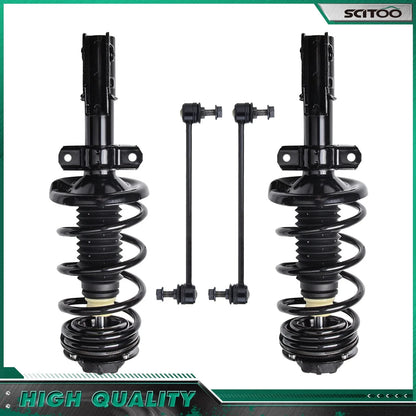 Coil Spring Front Struts & Outer Tie Rod Links for Saturn Ion 2005-2007